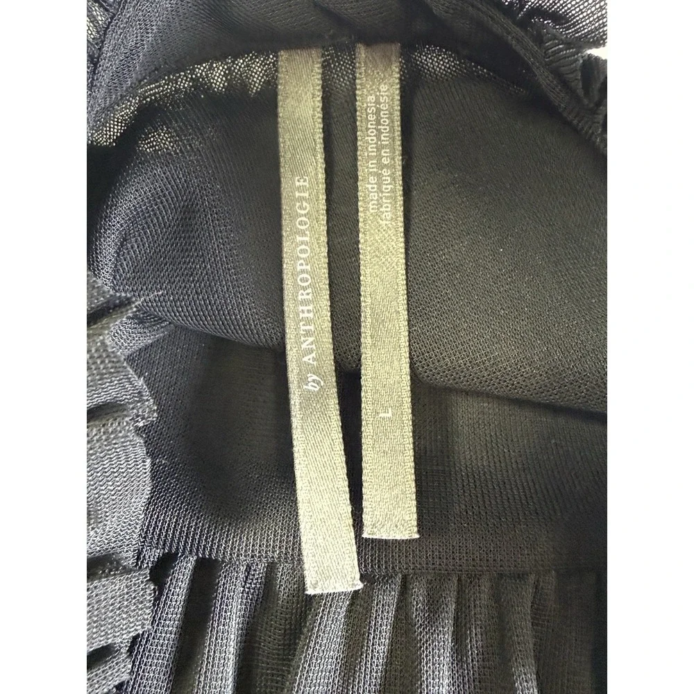 Anthropologie black ruffled